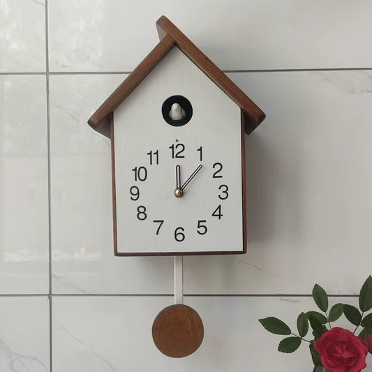 Vintage Wooden Cuckoo Wall Clock Handcrafted Pendulum Wall Clock for Interior Living Room Cuccu Watch Home Decor Gift 2026
