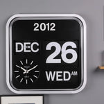 Flip Clock Murale Automatique 43cm – Calendrier Perpétuel Mouvement Seiko - Vignette | La Belle Horloge