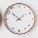 Horloge Murale "Sérénité" – Design Bois Naturel & Cadran Scandinave Épuré - Vignette | La Belle Horloge
