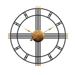 Grande horloge industrielle – Fer Forgé 80cm & Mouvement Silencieux - Vignette | La Belle Horloge