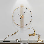 Horloge Murale Géante  – Fer Forgé "Light Luxury" & Quartz Silencieux - Vignette | La Belle Horloge