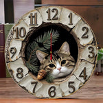 Horloge Murale "Esprit Sauvage" en Bois – Design Animalier & Quartz Silencieux - Vignette | La Belle Horloge