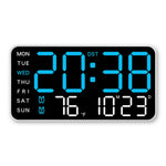 Horloge Murale LED à Contrôle Vocal – Double Alarme et Température - Vignette | La Belle Horloge