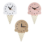 Mini Horloge Murale "Crème Glacée" en Bois – Design Scandinave & Minimaliste - Vignette | La Belle Horloge
