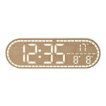 Horloge Murale LED Digitale – Design Bois Minimaliste avec Température et Date - Vignette | La Belle Horloge