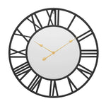 Horloge Murale "Minimalist Mirror Clock" – Miroir Central & Design Fer Forgé XL - Vignette | La Belle Horloge