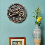 Horloge Murale "Motorcycle Vintage" – Charme Rustique en Bois & Quartz Silencieux - Vignette | La Belle Horloge