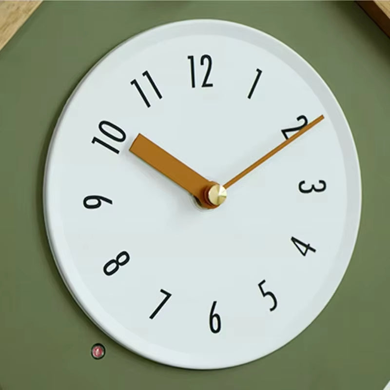 Solid Wood Cuckoo Wall Clock Living Room Watches Wall Decor Creative Retro Pendulum Clocks Sun Brand Movement Home Decoration