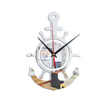 Horloge Murale "Odyssée" – Miroir Acrylique 3D Style Marin & Gouvernail - Vignette | La Belle Horloge