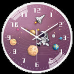 Horloge Murale Enfant Espace Astronaute – Chambre Garçon Silencieuse Design Cosmos - Vignette | La Belle Horloge