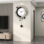 Horloge Murale Design Pendule Silencieuse – Grande Taille Métal Noir - Vignette | La Belle Horloge