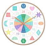 Horloge Pédagogique "24 Styles" – Apprendre l'Heure en Couleurs & Silence 20cm - Vignette | La Belle Horloge