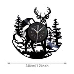 Horloge Murale Vinyle Cerf en Forêt – Style Rustique - Vignette | La Belle Horloge