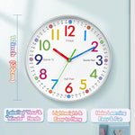 Horloge Éducative Enfant 30cm – Apprendre l'Heure en Couleurs & Silence - Vignette | La Belle Horloge