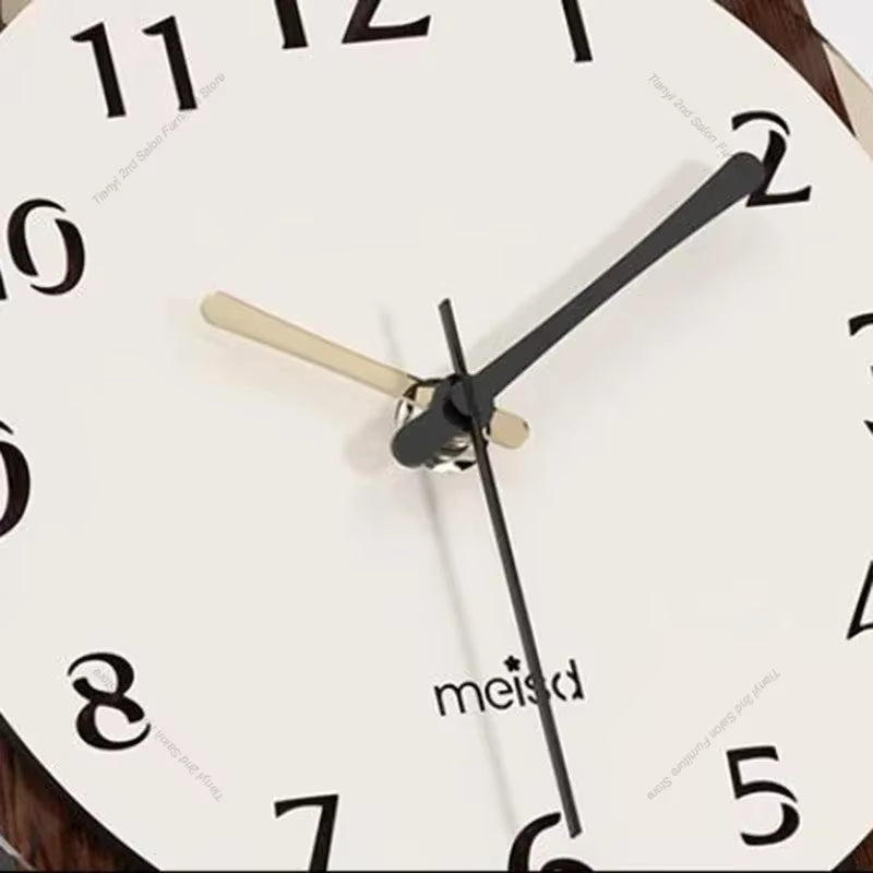 Wooden Decoration Wall Clocks Art Mural Elegant Bedroom Silent Wall Clocks Retro Minimalist Design Home Decor Reloj Pared LLWC