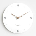 Horloge "Nordic Minimalist" – Design Blanc Épuré & Aiguilles en Bois - Vignette | La Belle Horloge