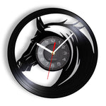 Horloge Murale Vinyle "Chevaux Sauvages" – Design Équin 3D & Éclairage LED - Vignette | La Belle Horloge