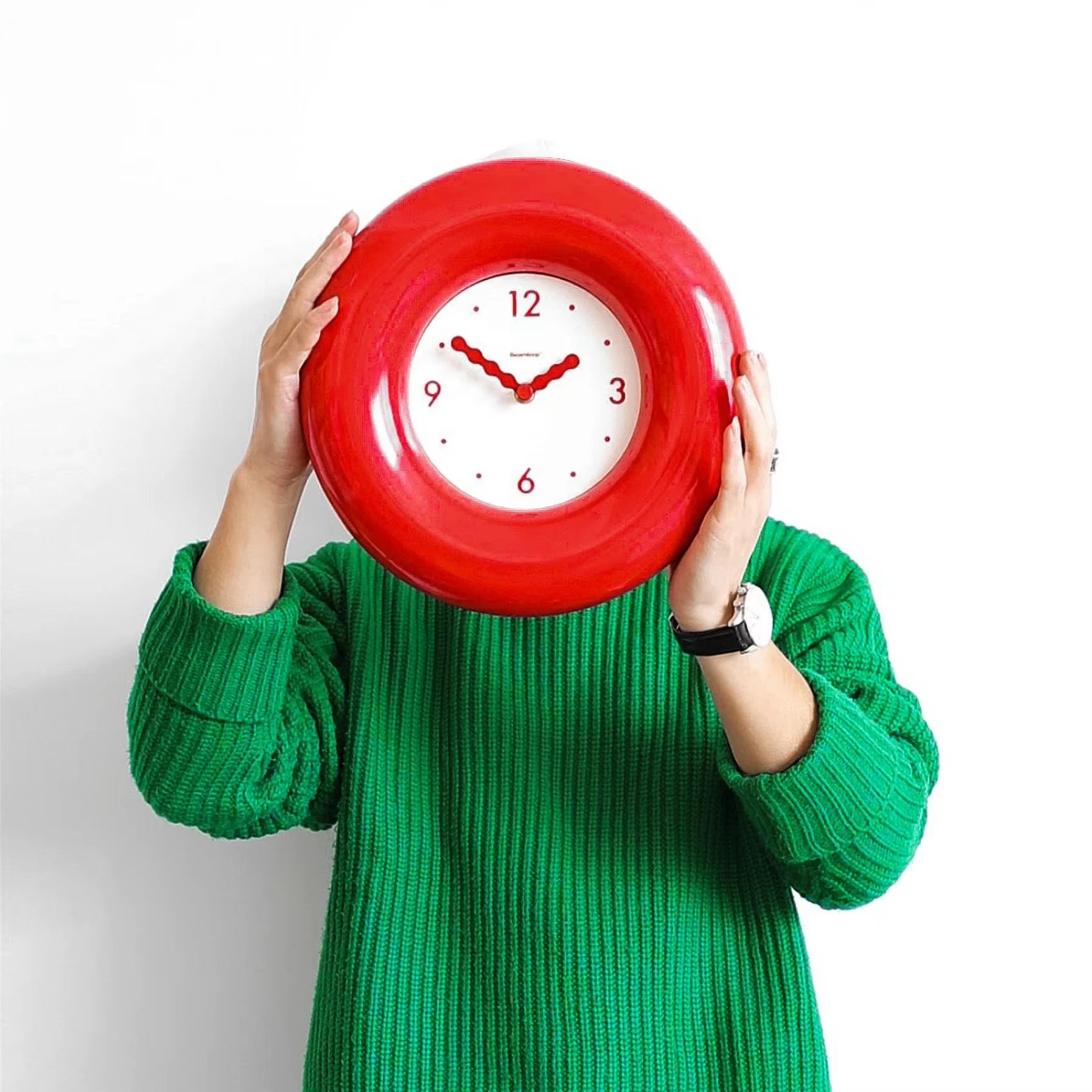 Cream Bubble Silent Wall Clocks,Home Wall Decor,Modern Design Nordic Korean Style Wall Clock,Home Living Room Decor Unique Gifts