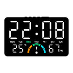 Horloge Digitale Murale Grand Format – Température, Hygrométrie et Calendrier - Vignette | La Belle Horloge