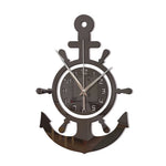 Horloge Murale "Odyssée" – Miroir Acrylique 3D Style Marin & Gouvernail - Vignette | La Belle Horloge