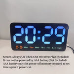 Horloge Murale LED "Horizon Control" – Commande Vocale & Affichage Carousel - Vignette | La Belle Horloge
