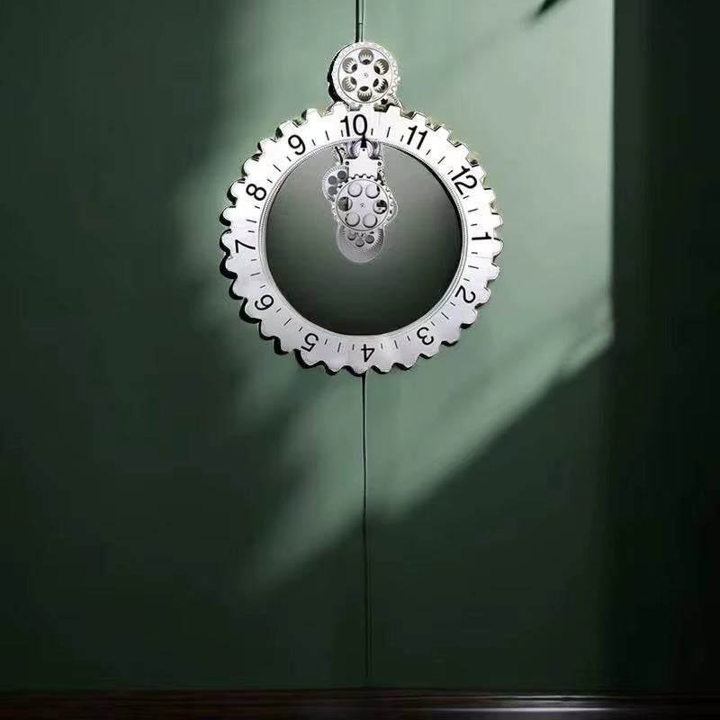 Industrial Steampunk Gear Wall Clock Artistic ABS Metal Precision Quartz Movement Timepiece for Office Living Room Home Decor