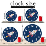 Horloge Murale "Fusée Spatiale" – Bois Massif & Quartz Super Silencieux - Vignette | La Belle Horloge
