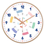 Horloge Pédagogique "24 Styles" – Apprendre l'Heure en Couleurs & Silence 20cm - Vignette | La Belle Horloge