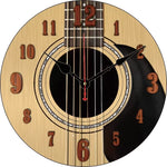 Horloge Murale "Guitare Acoustique" – Design Vintage en Bois MDF & Mouvement Silencieux - Vignette | La Belle Horloge