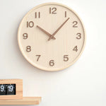 Horloge Murale en Bois Japonais – Design Rétro Silencieux - Vignette | La Belle Horloge