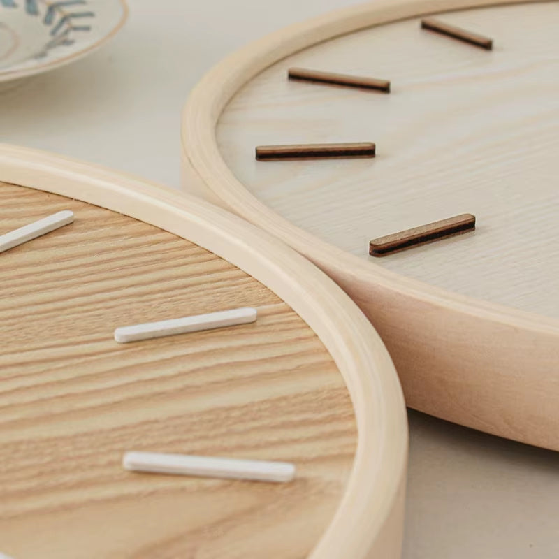 Profil et épaisseur du cadre en bois massif courbé de l'horloge japonaise