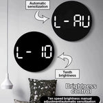 Horloge Murale LED Intelligente – Thermomètre, Hygromètre & Double Alarme avec Télécommande - Vignette | La Belle Horloge