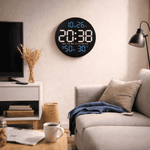 Horloge Murale LED Intelligente – Thermomètre, Hygromètre & Double Alarme avec Télécommande - Vignette | La Belle Horloge