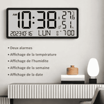 Horloge Numérale Géante LED – Température, Humidité & Calendrier - Vignette | La Belle Horloge