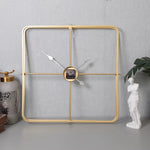 Horloge Murale Carrée en Métal 60 cm – Minimaliste & Fer Forgé - Vignette | La Belle Horloge
