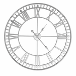 Grande horloge industrielle 80 cm – Design industriel en métal & mouvement silencieux - Vignette | La Belle Horloge