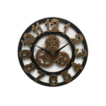 Horloge Murale Industrielle  – Design Engrenages Rétro - Vignette | La Belle Horloge