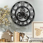 Horloge Murale Industrielle  – Design Engrenages Rétro - Vignette | La Belle Horloge