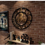 Horloge Murale Industrielle  – Design Engrenages Rétro - Vignette | La Belle Horloge