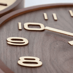 Horloge Murale en Noyer "Zen Tradition" – Design Chinois Moderne & Quartz Silencieux - Vignette | La Belle Horloge